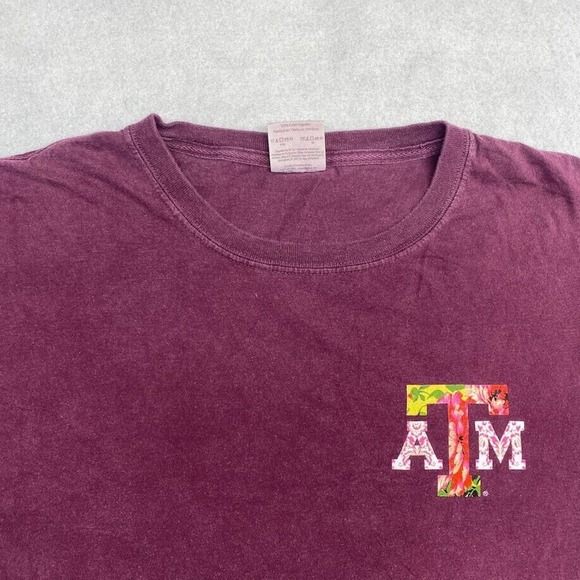 A&M Aggie Land University Tee Thrifted Vintage Style Size L - Picture 10 of 11